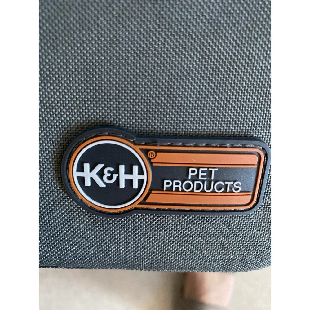 K&H Pet Products Bucket Booster Pet Seat Gray Quilted Fleece Small Pet Car Seat